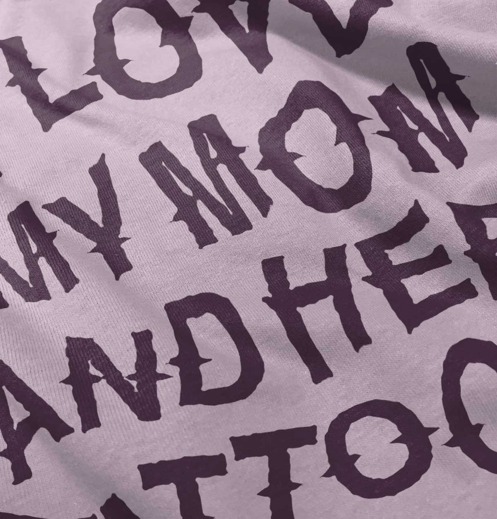 Mom's Tattoos Infant Baby Bib-Direct To Garment Print-Brisco Baby