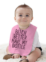 My Bottle Infant Baby Bib-Direct To Garment Print-Brisco Baby