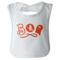 Boo Ghost Infant Baby Bib-Direct To Garment Print-Brisco Baby