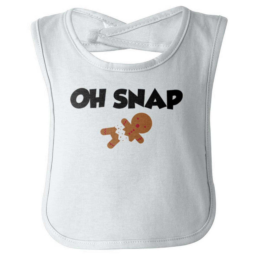 Oh Snap Gingerbread Infant Baby Bib-Direct To Garment Print-Brisco Baby