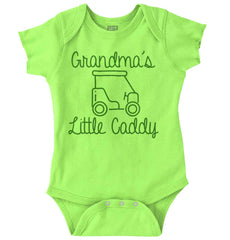 Grandma's Little Caddy Romper Bodysuit-Direct To Garment Print-Brisco Baby