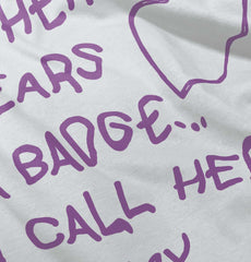 Hero Wears Badge Baby Striped Skirt Dress-Direct To Garment Print-Brisco Baby