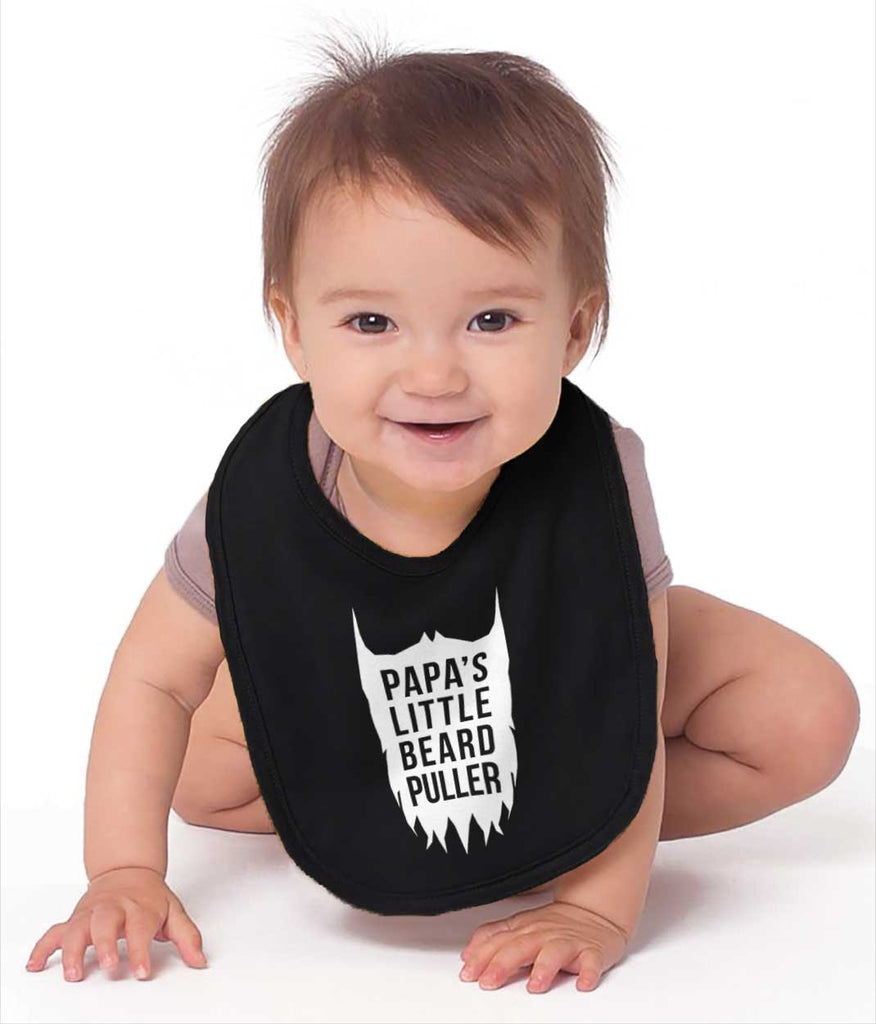Papa's Little Bread Puller Infant Baby Bib-Direct To Garment Print-Brisco Baby