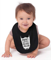 Papa's Little Bread Puller Infant Baby Bib-Direct To Garment Print-Brisco Baby