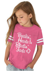 Blastin Farts Toddler Football Jersey Tee-Direct To Garment Print-Brisco Baby