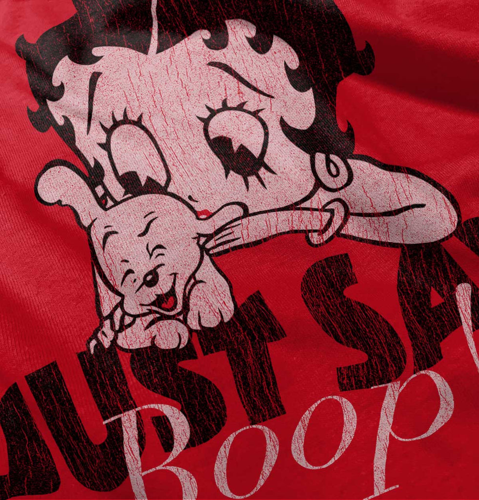 Just Say Boop Romper Bodysuit-Direct To Garment Print-Brisco Baby
