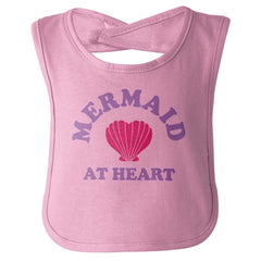 Mermaid At Heart Infant Baby Bib-Direct To Garment Print-Brisco Baby