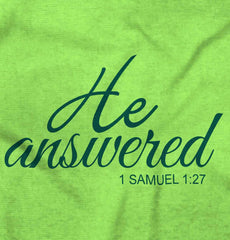 He Answered Romper Bodysuit-Direct To Garment Print-Brisco Baby