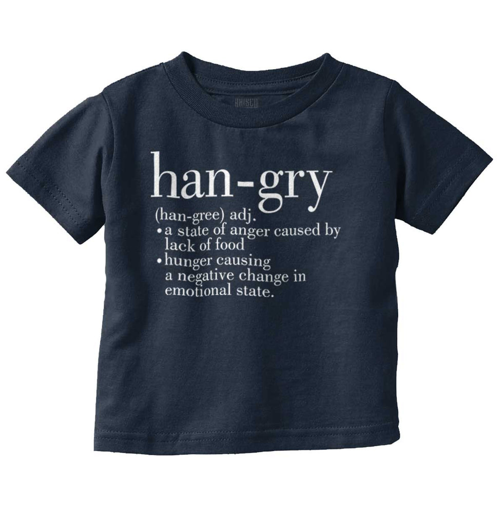 Hangry Definition Infant Toddler T Shirt-Direct To Garment Print-Brisco Baby