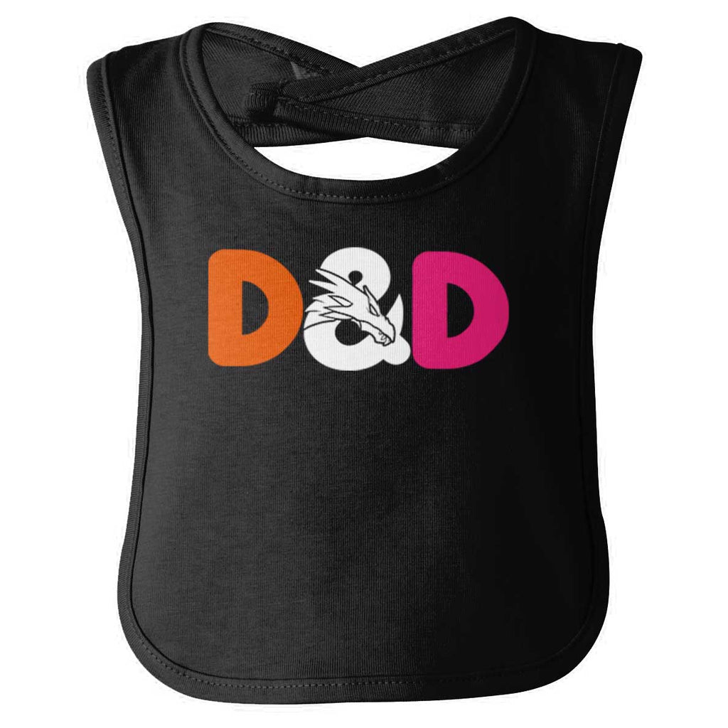 Dungeons Fantasy Tabletop Gamer Infant Baby Bib-Direct To Garment Print-Brisco Baby