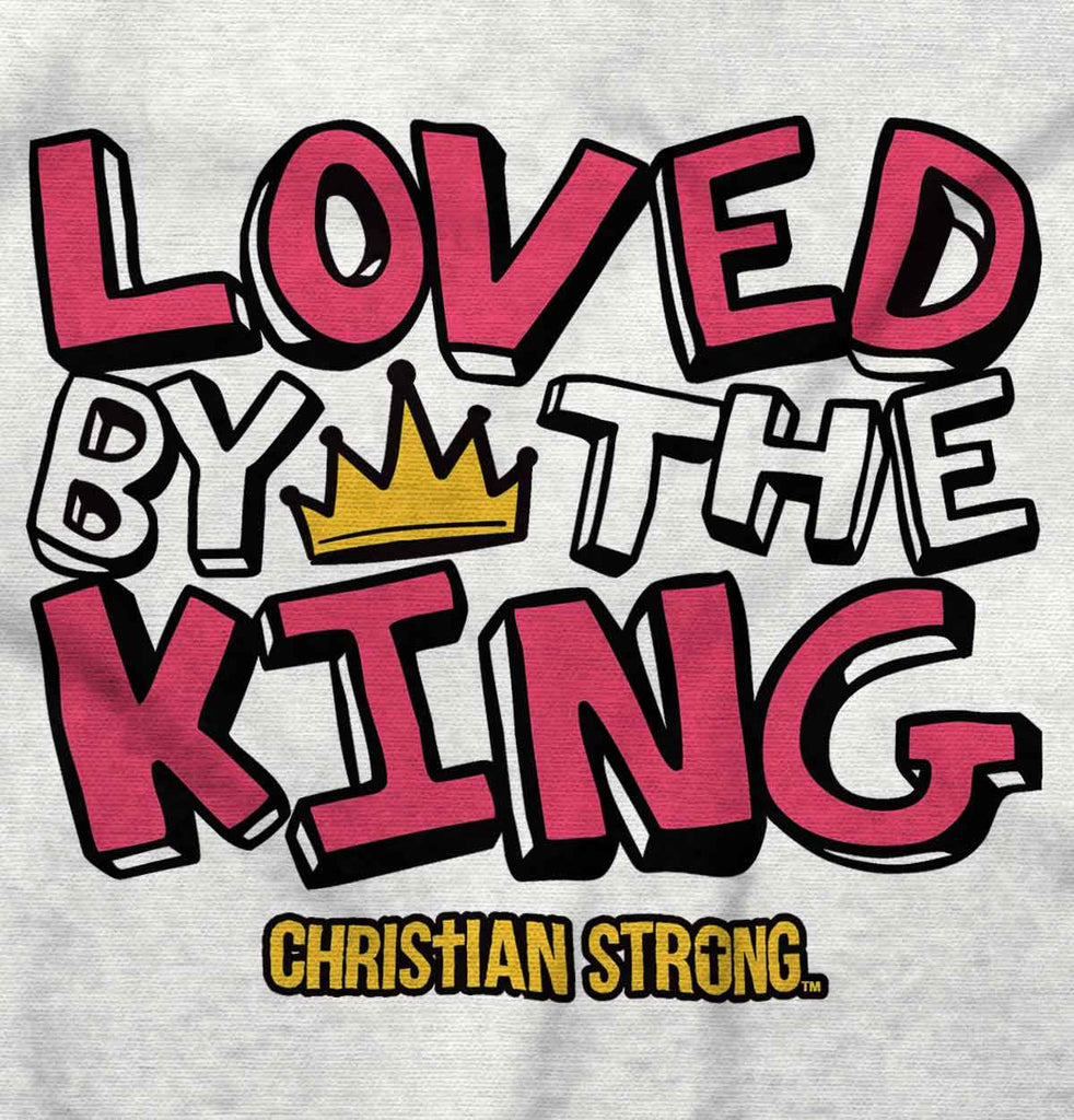 Loved By The King Solid Baby Pajama Top-Direct To Garment Print-Brisco Baby