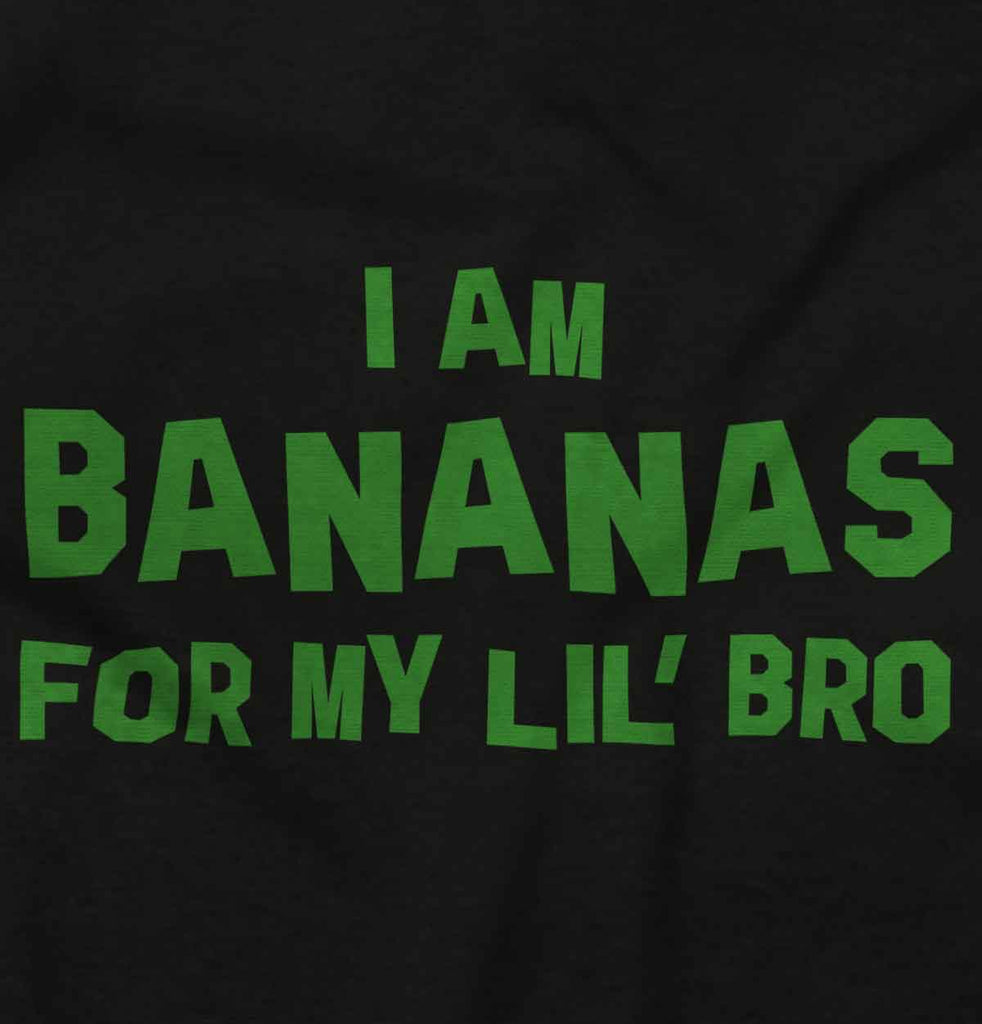 I Am Bananas For My Lil' Bro Infant Baby Bib-Direct To Garment Print-Brisco Baby