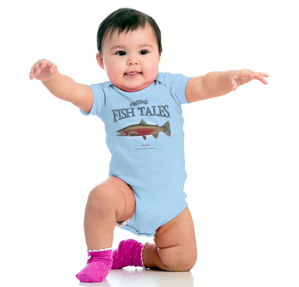 Steelhead Romper Bodysuit-Direct To Garment Print-Brisco Baby