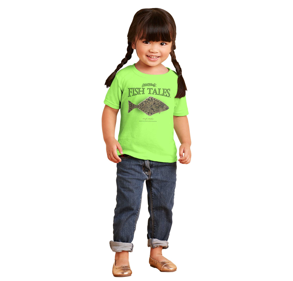 Pacific Halibut Infant Toddler T Shirt-Direct To Garment Print-Brisco Baby