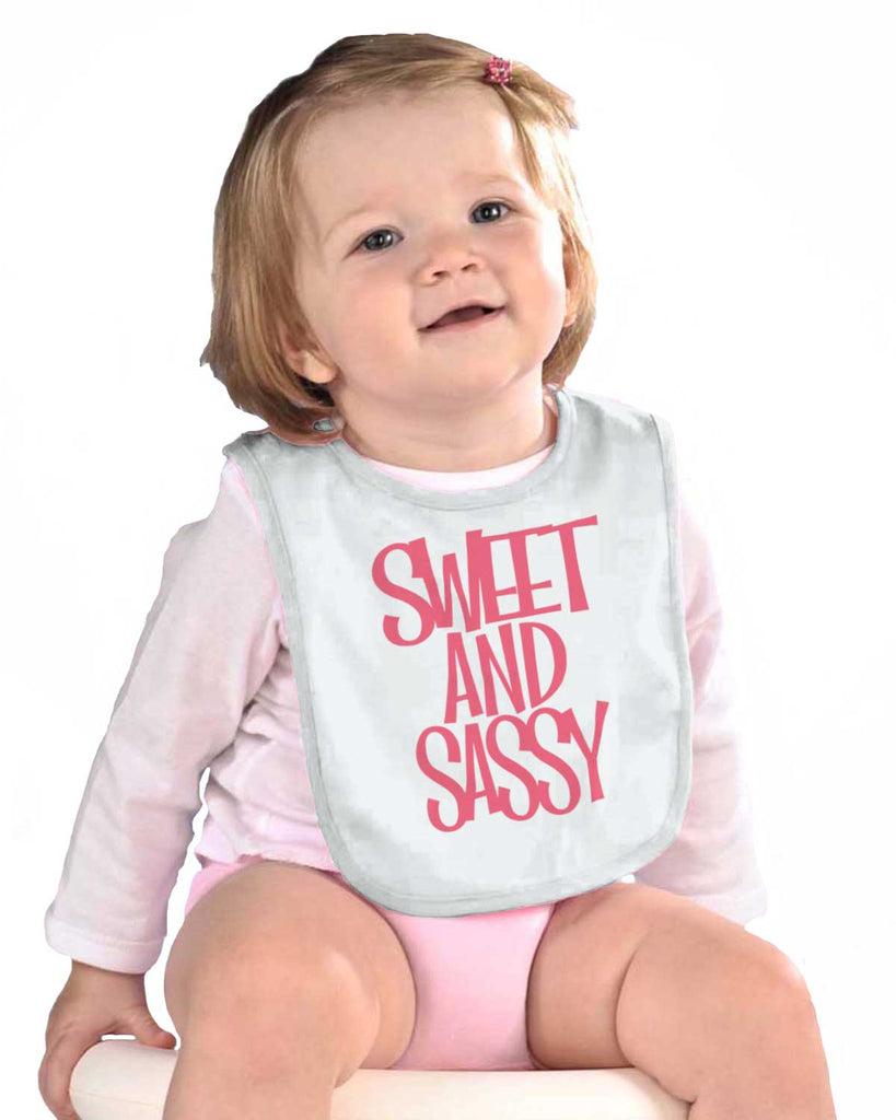 Sweet and Sassy Infant Baby Bib-Direct To Garment Print-Brisco Baby