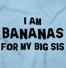 Bananas For Big Sis Romper Bodysuit-Direct To Garment Print-Brisco Baby