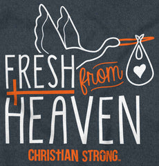 Fresh From Heaven Toddler Football Jersey Tee-Direct To Garment Print-Brisco Baby