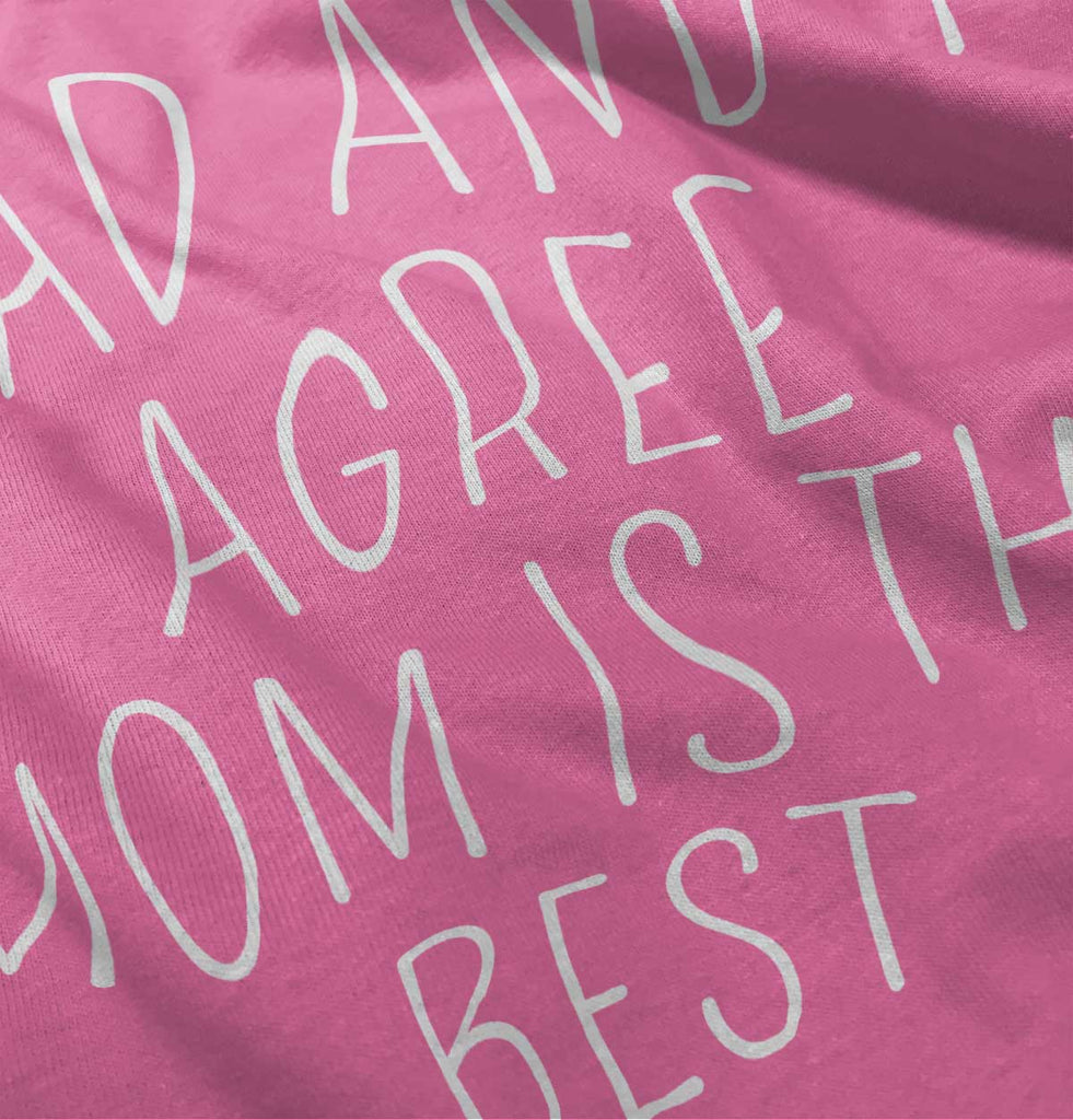 Mom Is Best Baby Polka Dot Skirt Dress-Direct To Garment Print-Brisco Baby