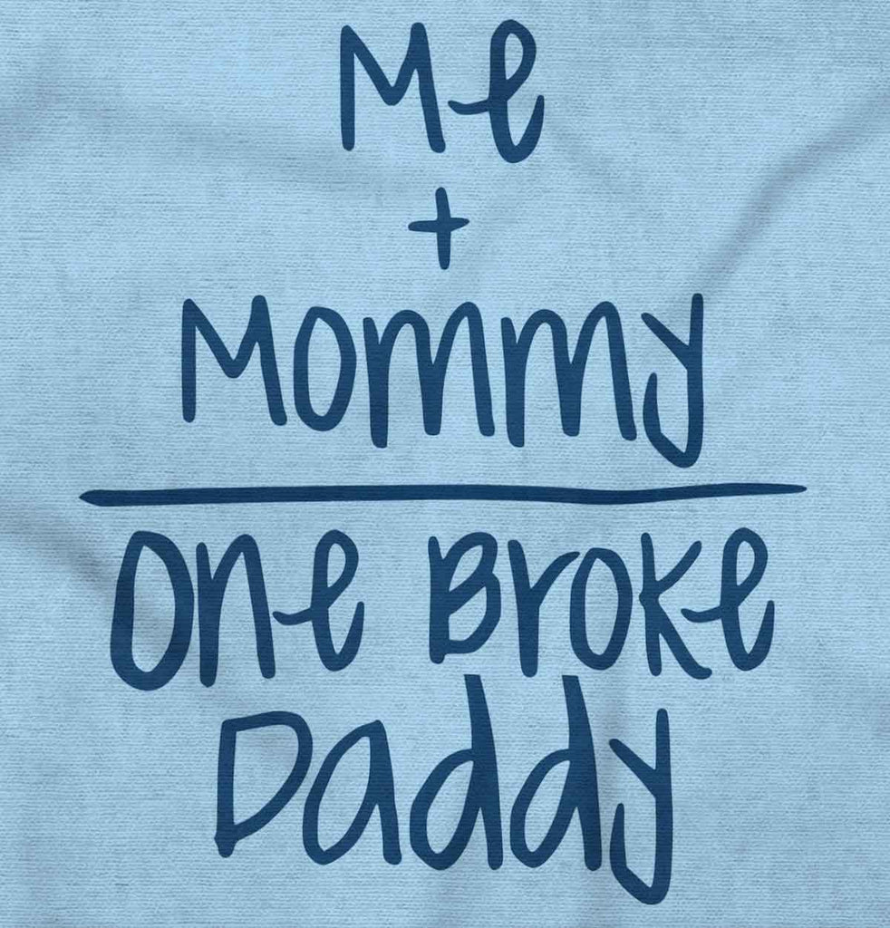 One Broke Daddy Infant Baby Bib-Direct To Garment Print-Brisco Baby