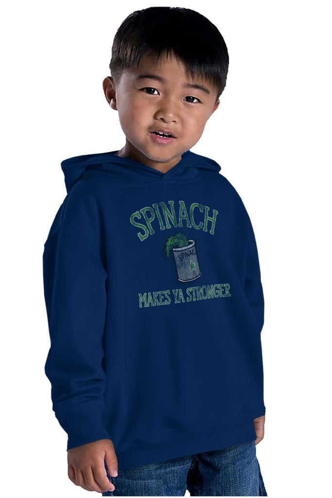 Spinach Strong Toddler Pullover Hoodie-Direct To Garment Print-Brisco Baby