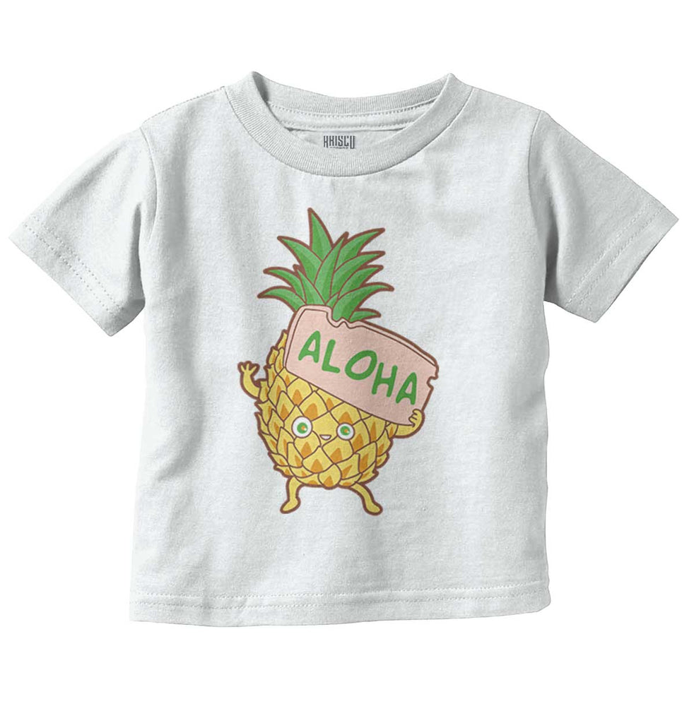 Aloha Infant Toddler T Shirt-Direct To Garment Print-Brisco Baby