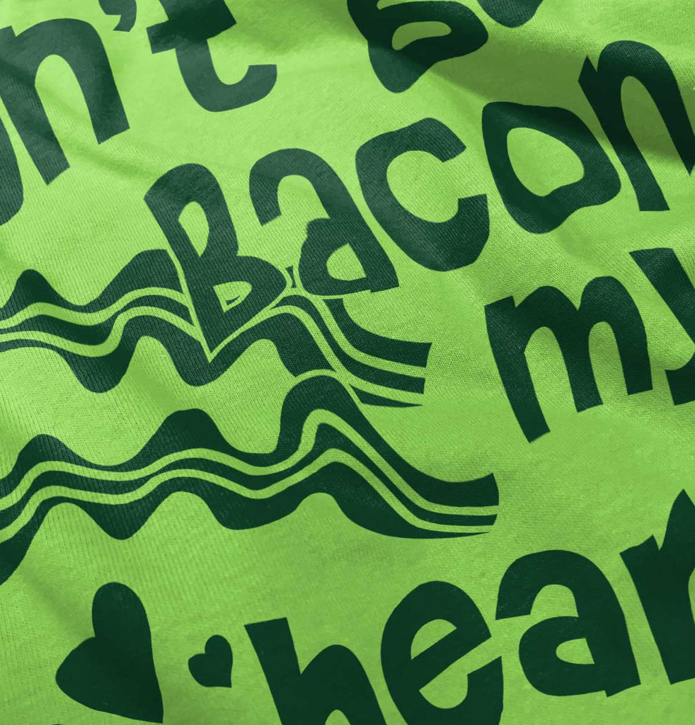 Don't Bacon my Heart Romper Bodysuit-Direct To Garment Print-Brisco Baby