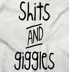 Shits and Giggles Romper Bodysuit-Direct To Garment Print-Brisco Baby