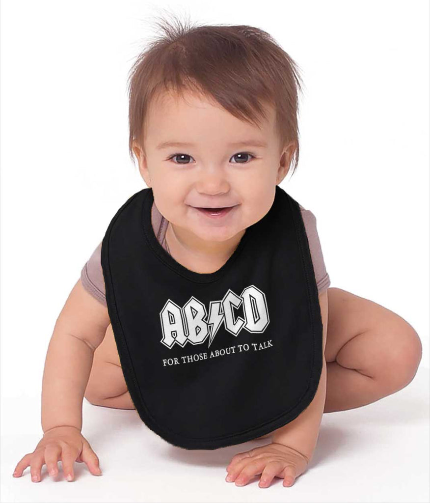 AB CD Infant Baby Bib-Direct To Garment Print-Brisco Baby