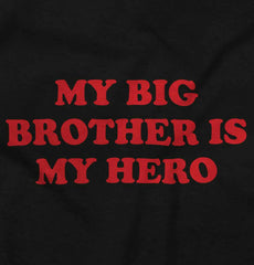 My Big Brother Is My Hero Infant Baby Bib-Direct To Garment Print-Brisco Baby