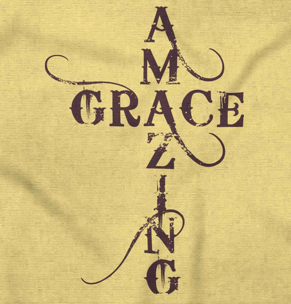 Amazing Grace Script Infant Toddler T Shirt-Direct To Garment Print-Brisco Baby