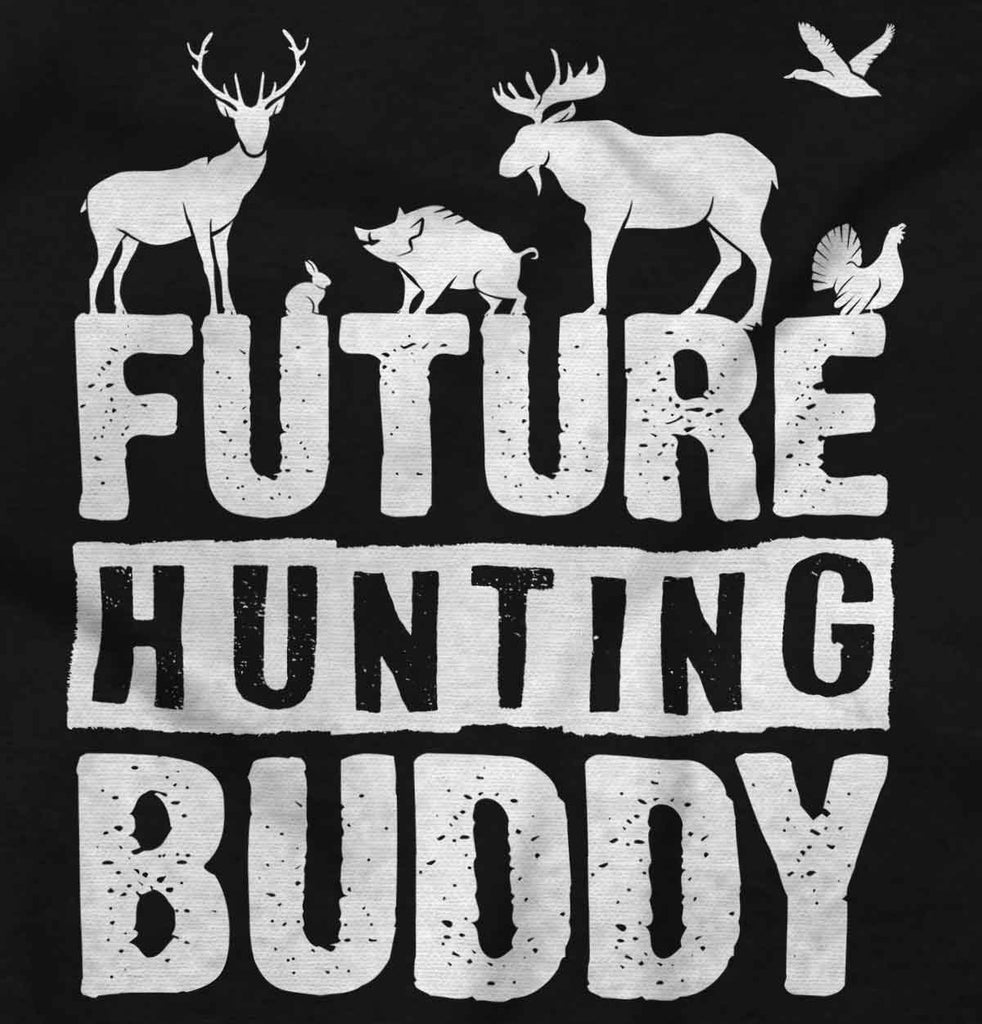Future Deer Hunting Bud Raglan Romper Bodysuit-Direct To Garment Print-Brisco Baby