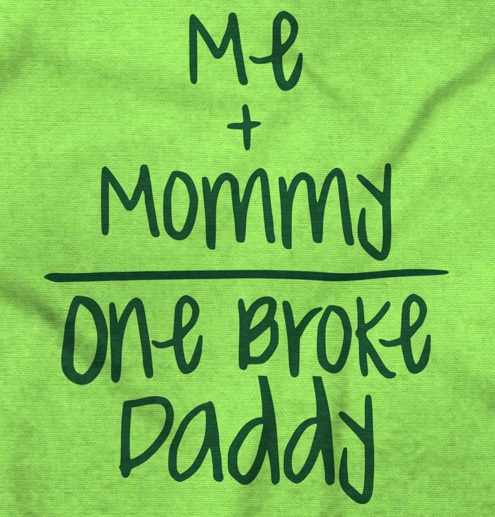 One Broke Daddy Romper Bodysuit-Direct To Garment Print-Brisco Baby