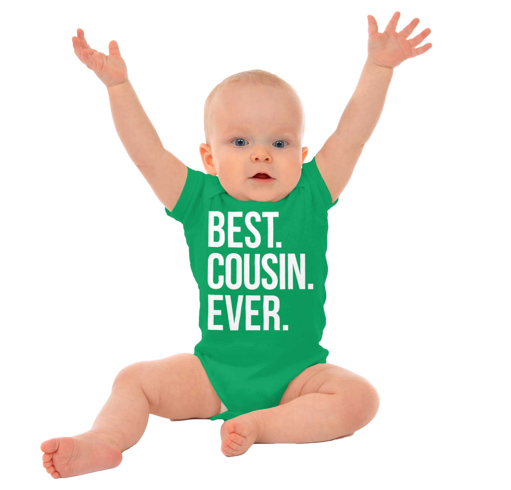 Best Cousin Ever Romper Bodysuit-Direct To Garment Print-Brisco Baby
