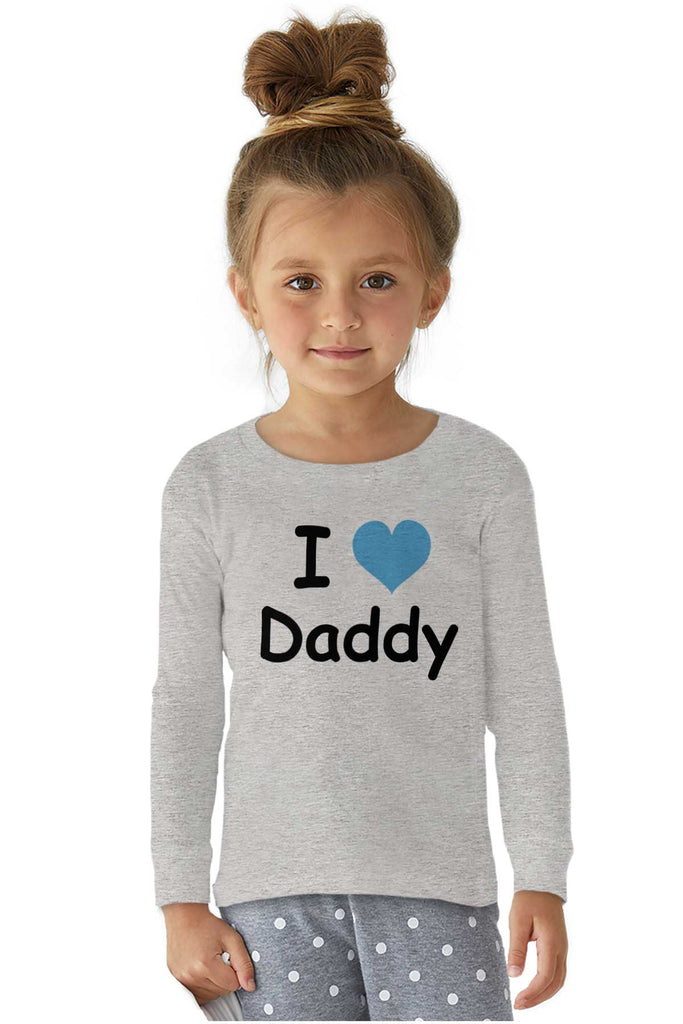 I Heart Daddy Solid Baby Pajama Top-Direct To Garment Print-Brisco Baby
