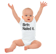 Nailed It Romper Bodysuit-Direct To Garment Print-Brisco Baby