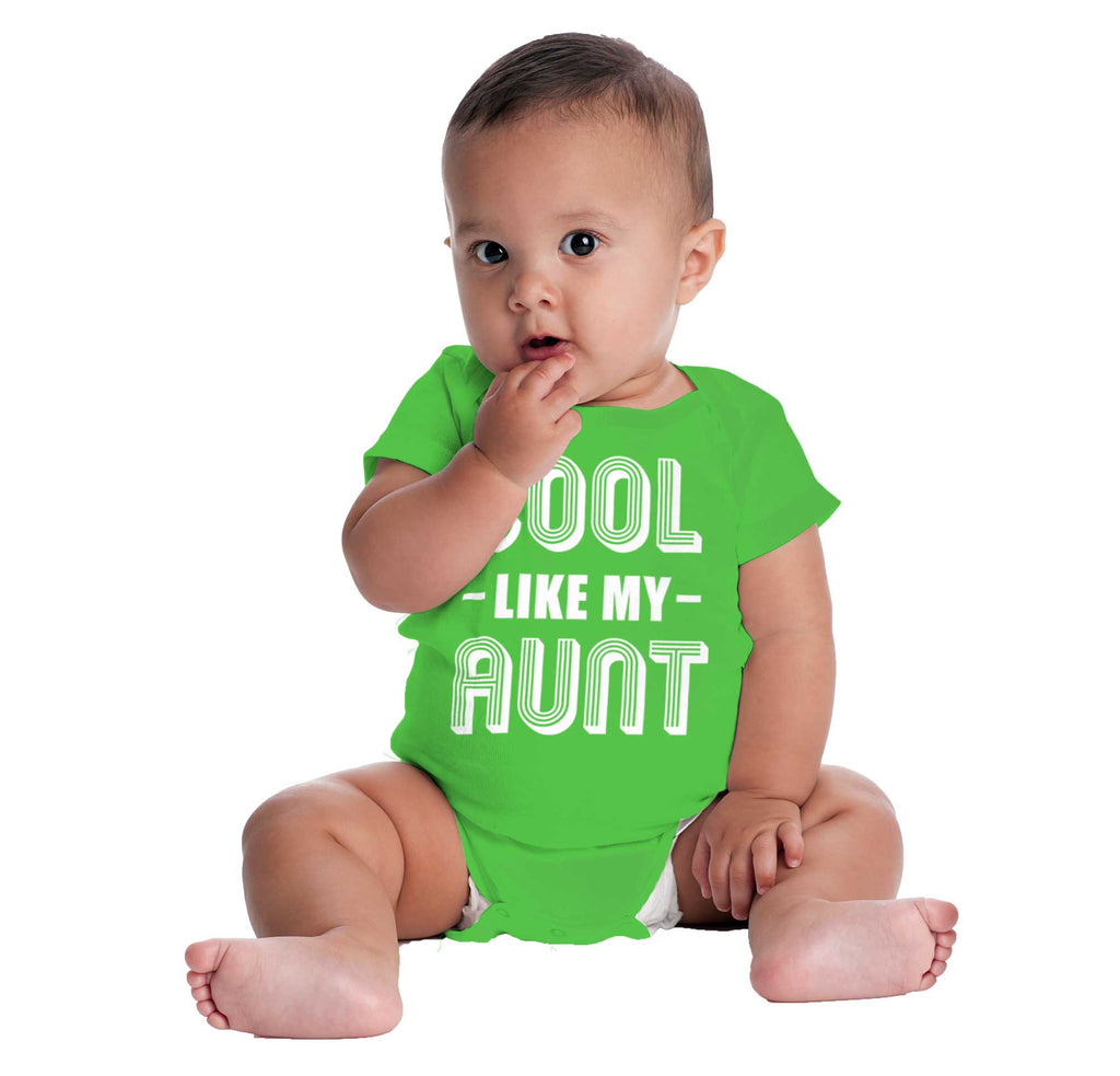 Cool Like My Aunt Romper Bodysuit-Direct To Garment Print-Brisco Baby