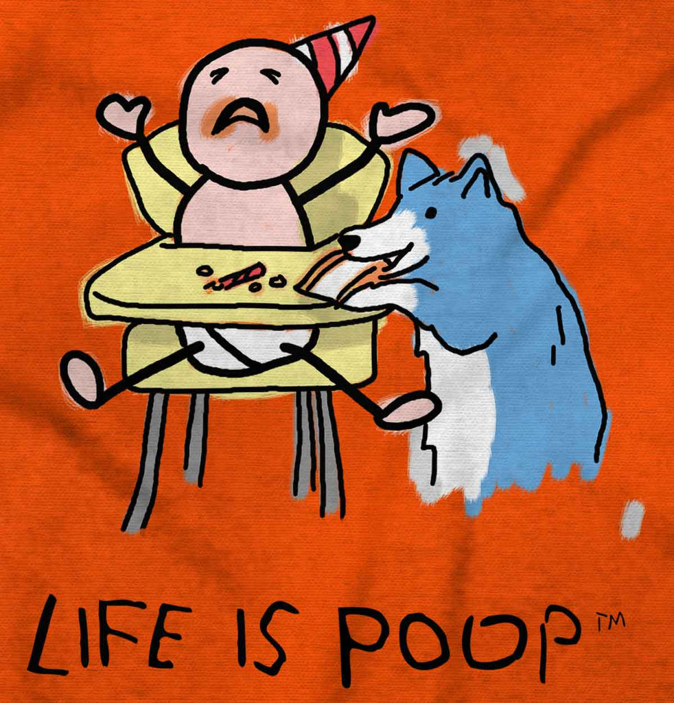 Dog Baby Food Infant Toddler T Shirt-Direct To Garment Print-Brisco Baby