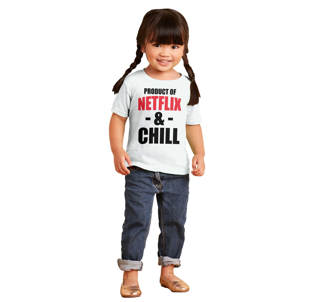 Netflix & Chill Infant Toddler T Shirt-Direct To Garment Print-Brisco Baby