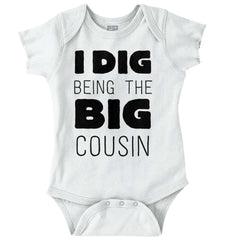 Dig Big Cousin Romper Bodysuit-Direct To Garment Print-Brisco Baby