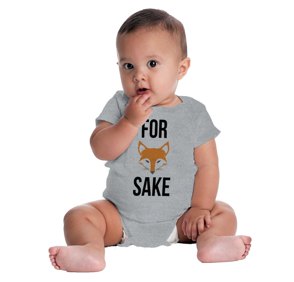 For Fox Sake Romper Bodysuit-Direct To Garment Print-Brisco Baby