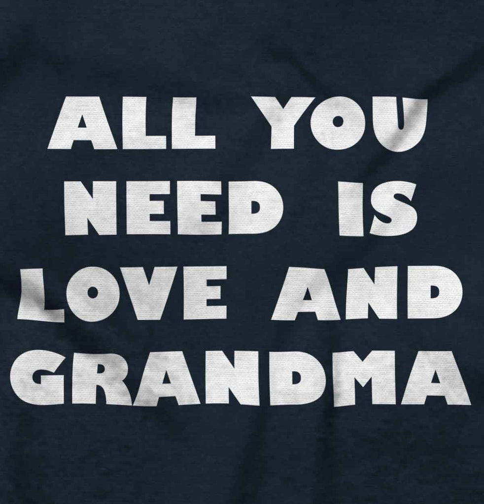 All You Need Is Love And Grandma Infant Toddler T Shirt-Direct To Garment Print-Brisco Baby