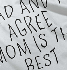 Mom Is Best Romper Bodysuit-Direct To Garment Print-Brisco Baby