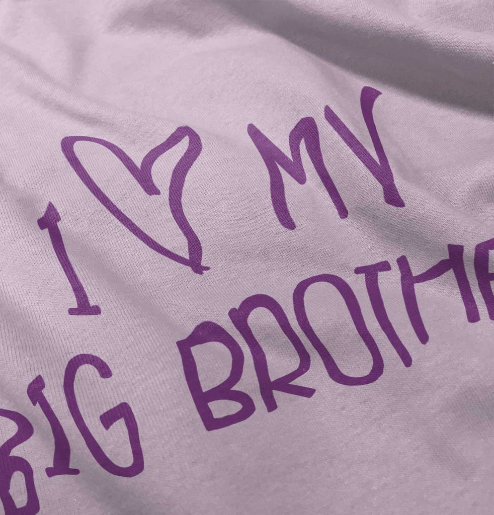 I Love My Big Brother Romper Bodysuit-Direct To Garment Print-Brisco Baby
