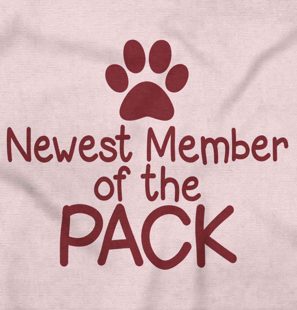 Member of the Pack Toddler Ruffled Trim T-Shirt-Direct To Garment Print-Brisco Baby