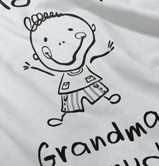 Love My Grandma Toddler Ruffled Trim T-Shirt-Direct To Garment Print-Brisco Baby