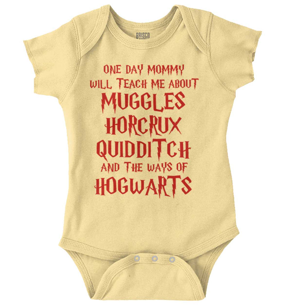Muggles Horcrux Quidditch Romper Bodysuit-Direct To Garment Print-Brisco Baby