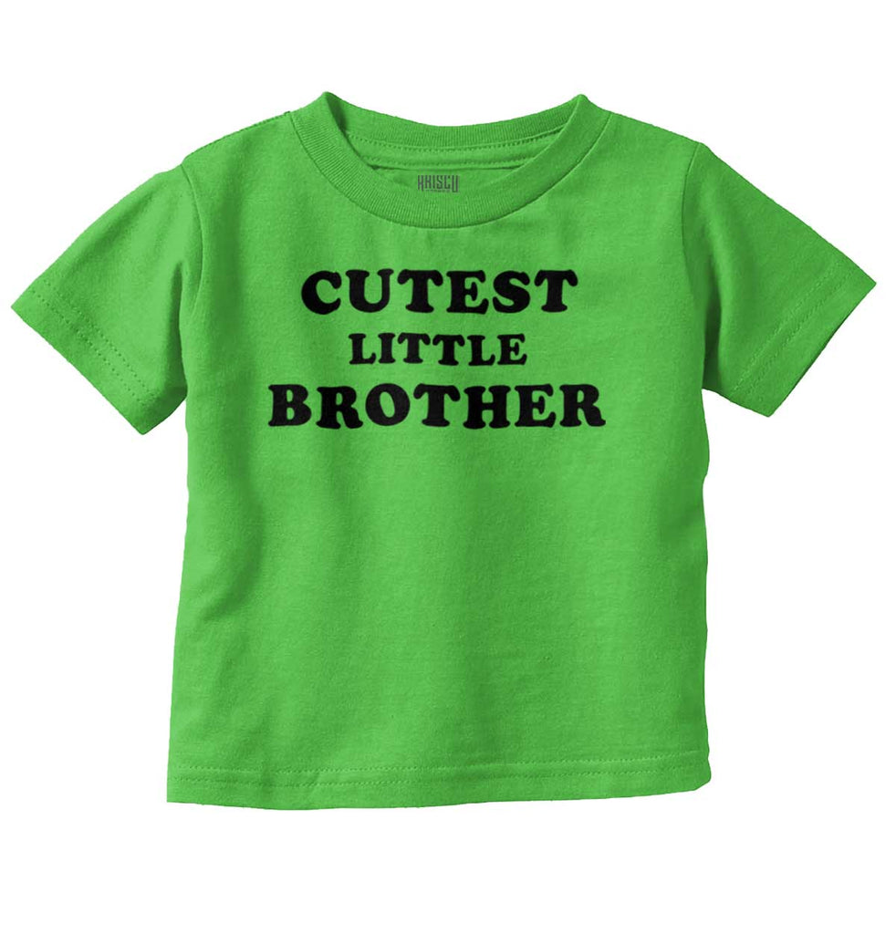 Cutest Little Brother Infant Toddler T Shirt-Direct To Garment Print-Brisco Baby