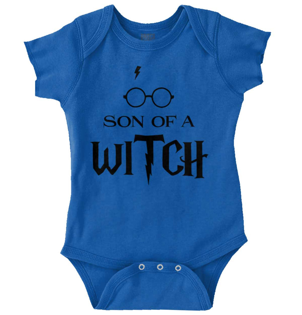Son Of A Witch Romper Bodysuit-Direct To Garment Print-Brisco Baby