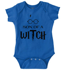 Son Of A Witch Romper Bodysuit-Direct To Garment Print-Brisco Baby
