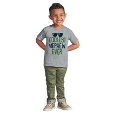 Coolest Nephew Ever Infant Toddler T Shirt-Direct To Garment Print-Brisco Baby
